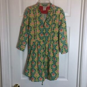Matilda Jane Button Down 3/4 Sleeve Shirtdress. Size Small